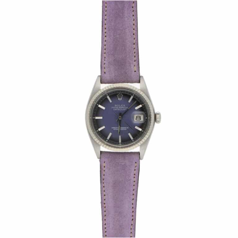Vintage 1970 36mm Rolex Datejust with Mauve Dial