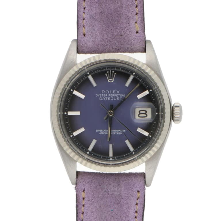 Vintage 1970 36mm Rolex Datejust with Mauve Dial