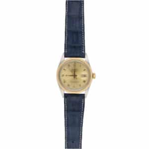 Vintage 1986 36mm Rolex Datejust Steel and Gold Watch