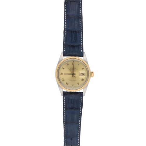 Vintage 1987 36mm Rolex Datejust Steel and Gold Watch