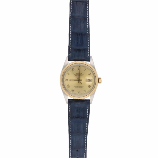 Vintage 1987 36mm Rolex Datejust Steel and Gold Watch