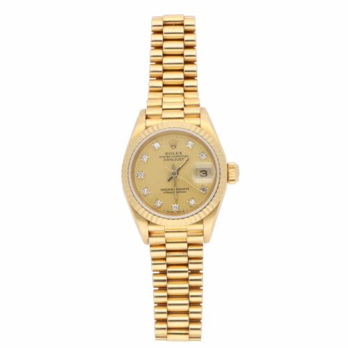 Vintage 1986 26mm Rolex Datejust Gold Watch
