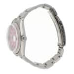 Vintage 34mm Rolex Precision Steel Watch with Custom Pink Dial