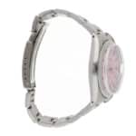 Vintage 34mm Rolex Precision Steel Watch with Custom Pink Dial