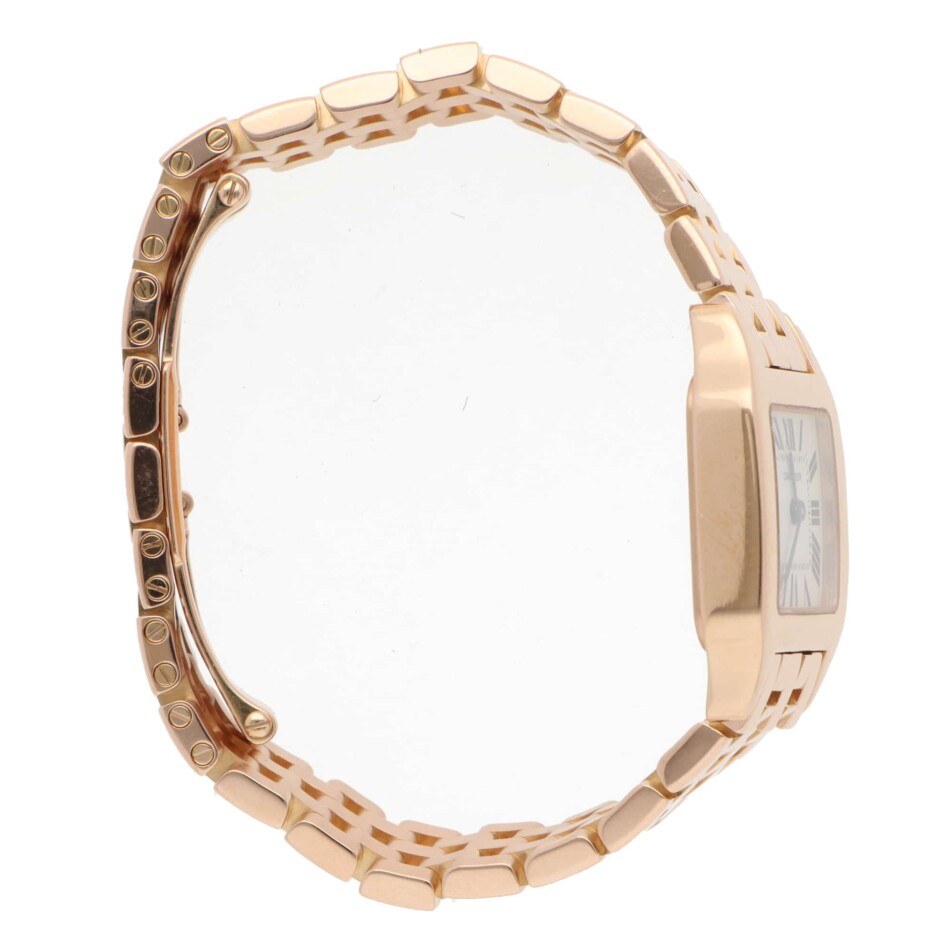 Vintage 20mm Cartier Santos Demoiselle Rose Gold Watch