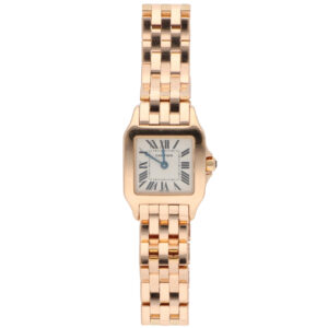 Vintage 20mm Cartier Santos Demoiselle Rose Gold Watch