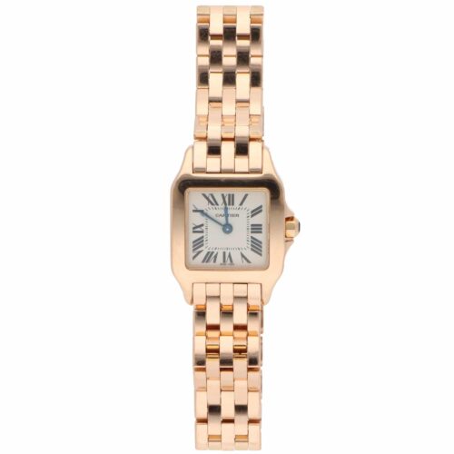 Vintage 20mm Cartier Santos Demoiselle Rose Gold Watch
