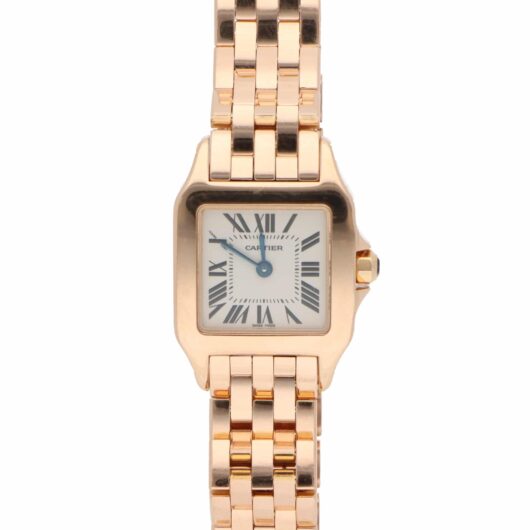 Vintage 20mm Cartier Santos Demoiselle Rose Gold Watch