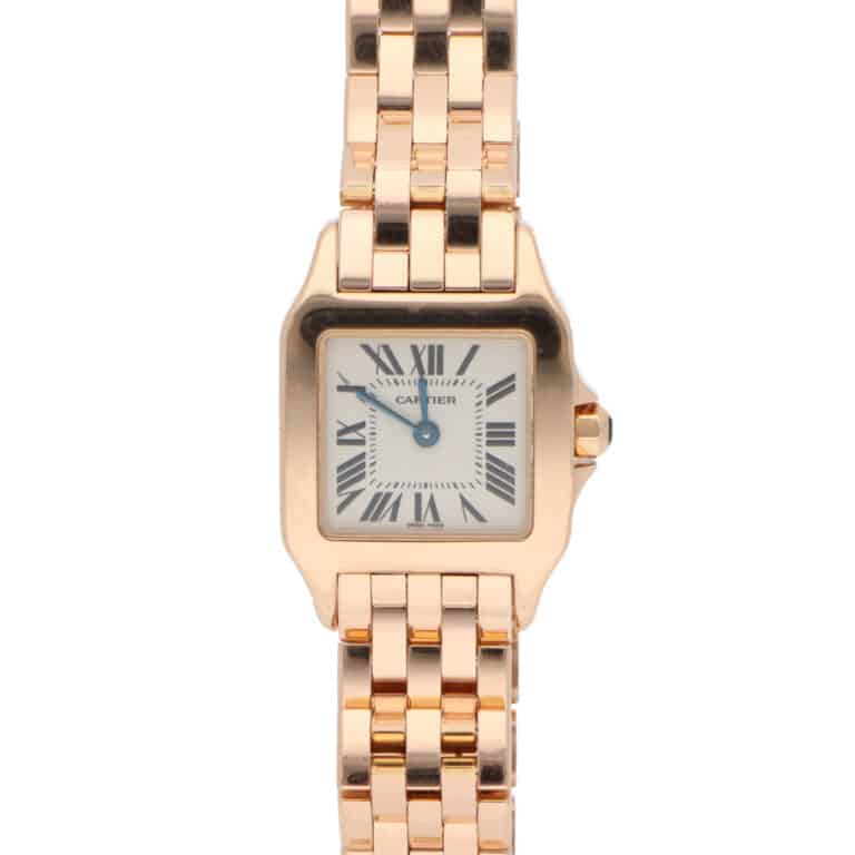 Vintage 20mm Cartier Santos Demoiselle Rose Gold Watch
