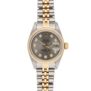 Viintage 2000 Rolex Lady-Datejust Steel and Gold Diamond Watch