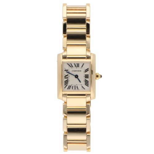 Vintage 20mm Cartier Tank Francaise Yellow Gold Watch