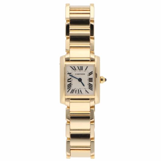 Vintage 20mm Cartier Tank Francaise Yellow Gold Watch