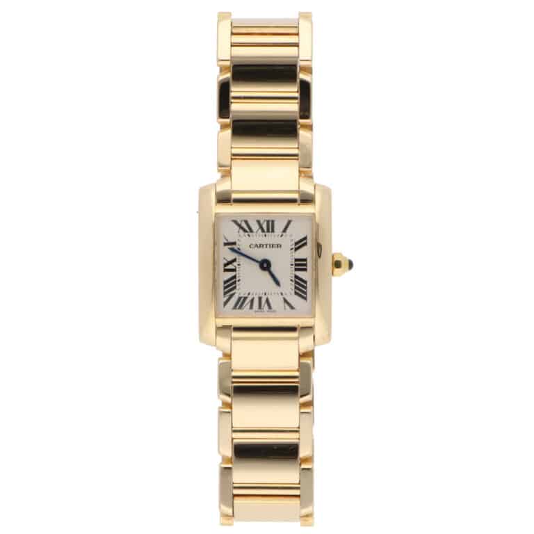 Vintage 20mm Cartier Tank Francaise Yellow Gold Watch
