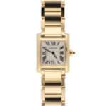Vintage 20mm Cartier Tank Francaise Yellow Gold Watch