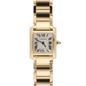 Vintage 20mm Cartier Tank Francaise Yellow Gold Watch
