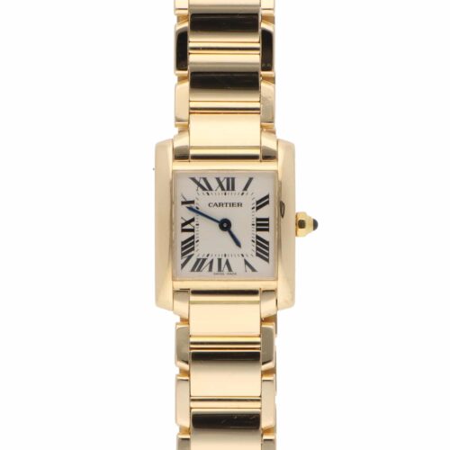 Vintage 20mm Cartier Tank Francaise Yellow Gold Watch