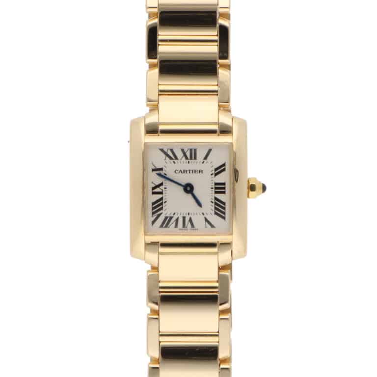 Vintage 20mm Cartier Tank Francaise Yellow Gold Watch