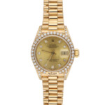 Vintage 1987 Rolex Lady Datejust Yellow Gold watch with Diamond