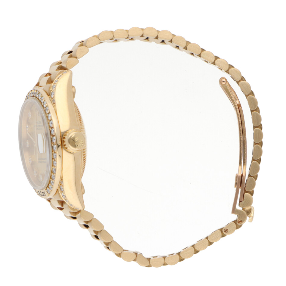 Vintage 1987 Rolex Lady Datejust Yellow Gold watch with Diamond