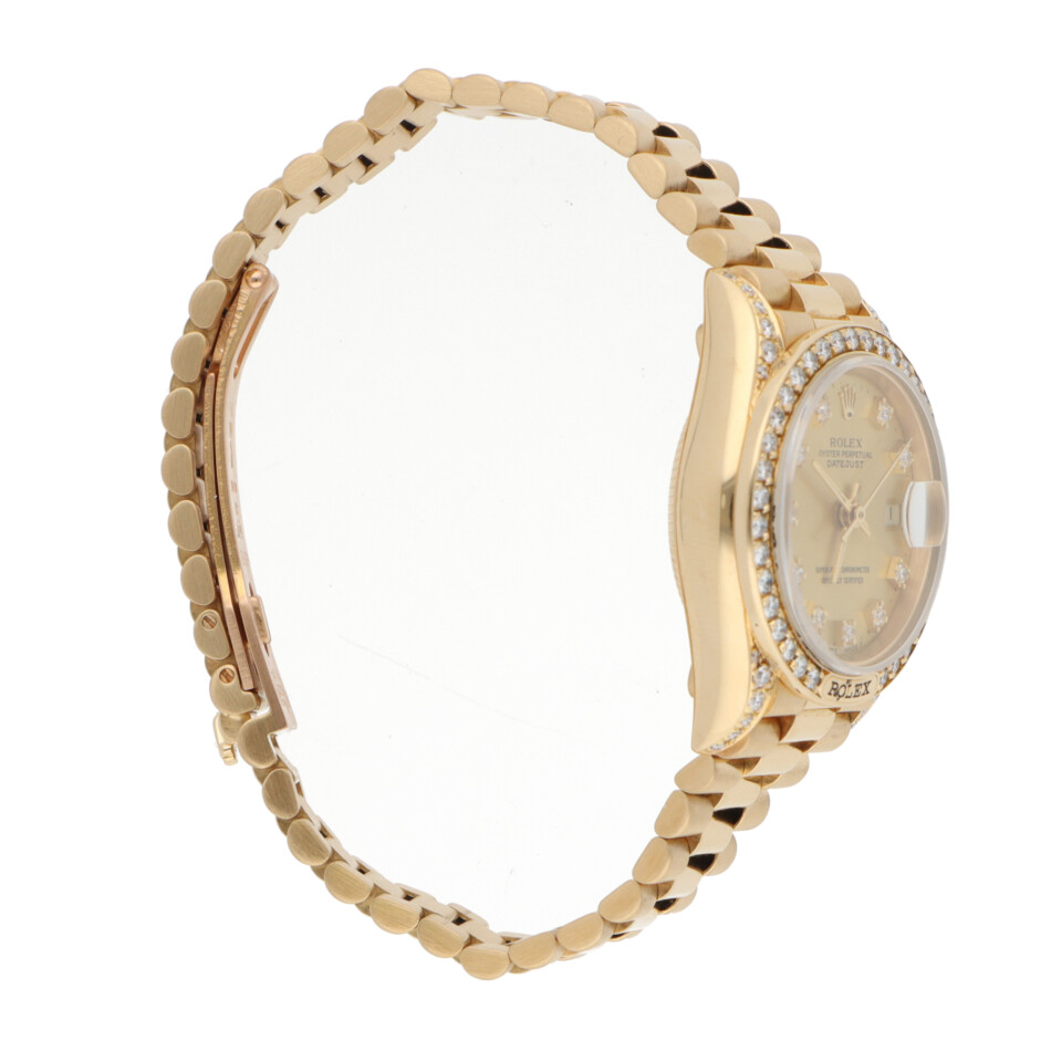 Vintage 1987 Rolex Lady Datejust Yellow Gold watch with Diamond