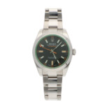 Vintage 2010 40mm Rolex Milguass Watch with Black Dial