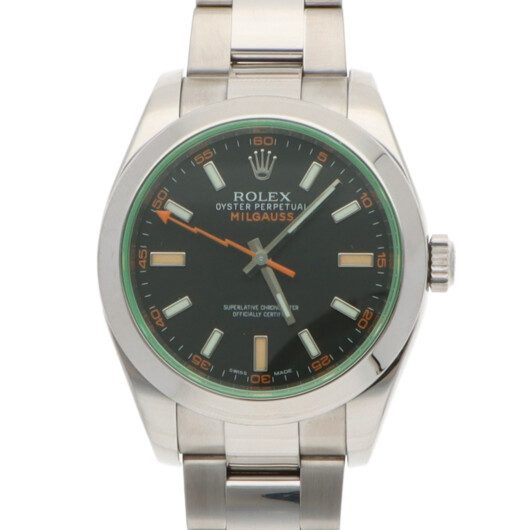 Vintage 2010 40mm Rolex Milguass Watch with Black Dial