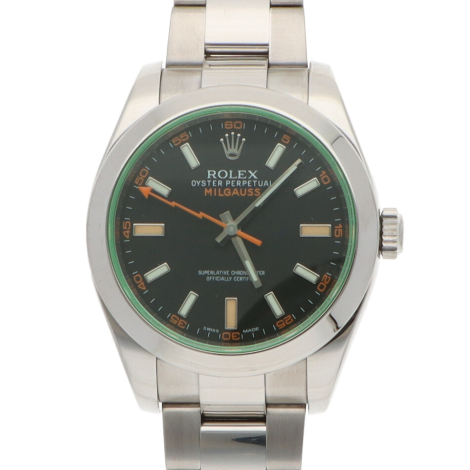 Vintage 2010 40mm Rolex Milguass Watch with Black Dial