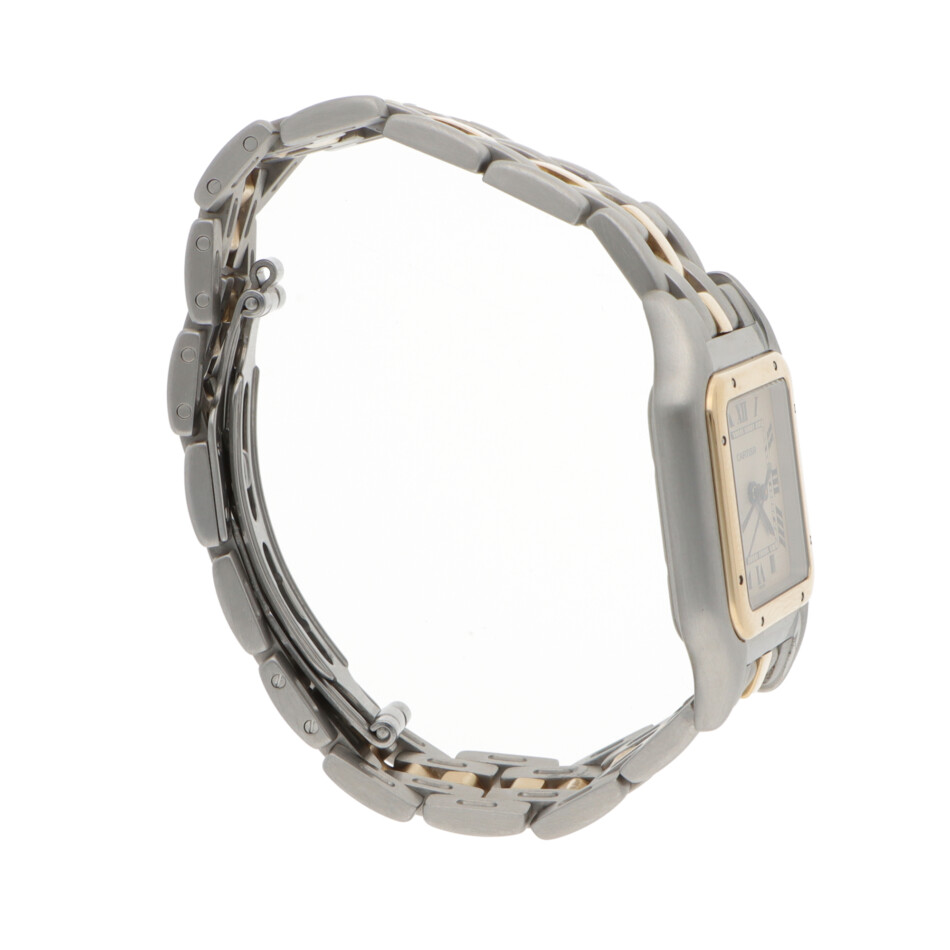 Vintage 27mm Cartier Panthere Steel and Gold Watch with Date