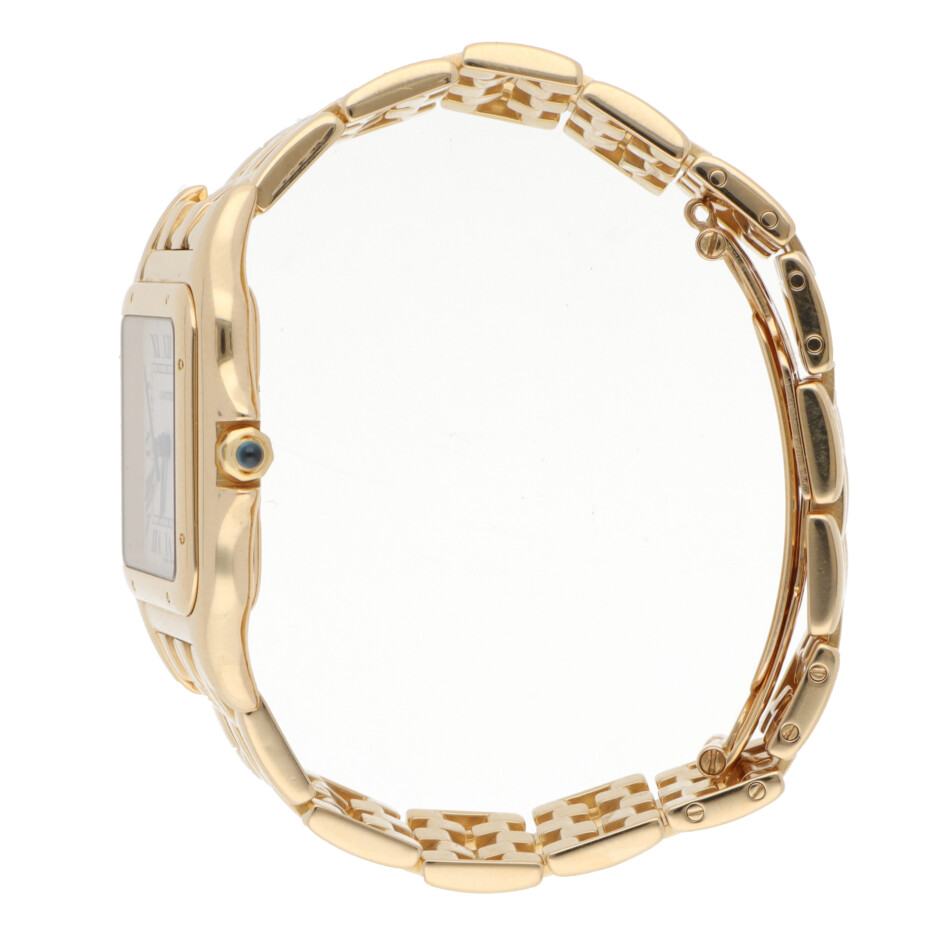 Vintage 27mm Cartier Panthere Yellow Gold Watch with Date