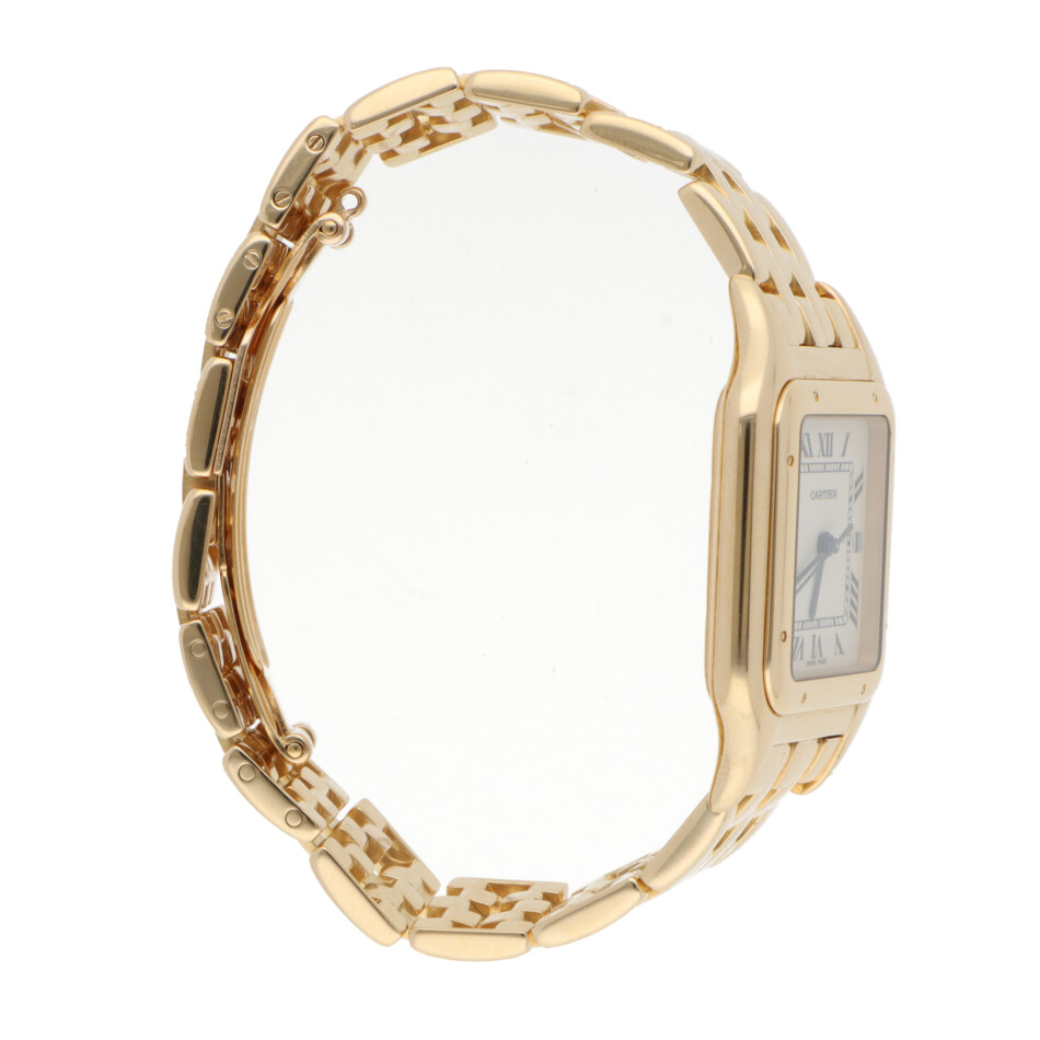 Vintage 27mm Cartier Panthere Yellow Gold Watch with Date