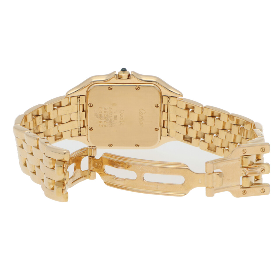 Vintage 27mm Cartier Panthere Yellow Gold Watch with Date