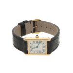Vintage Cartier Tank Louis Yellow Gold Watch with White Dial