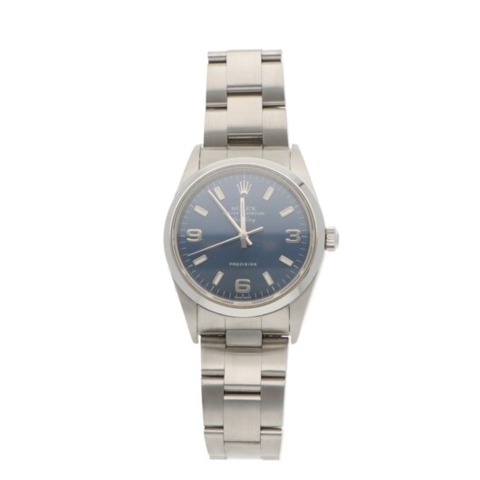Vintage 2001 34mm Rolex Air-King Watch with Blue Dial