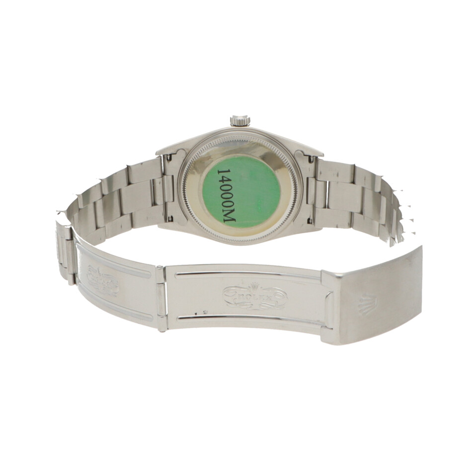 Vintage 2001 34mm Rolex Air-King Watch with Blue Dial