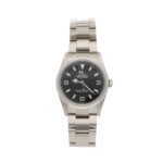Viintage 2002 Rolex Explorer I Steel Watch with Black Dial