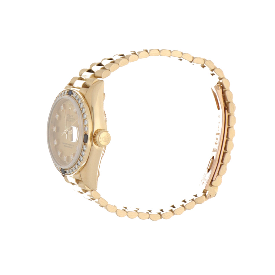 Vintage 1990 26mm Rolex Lady Datejust Yellow Gold Watch