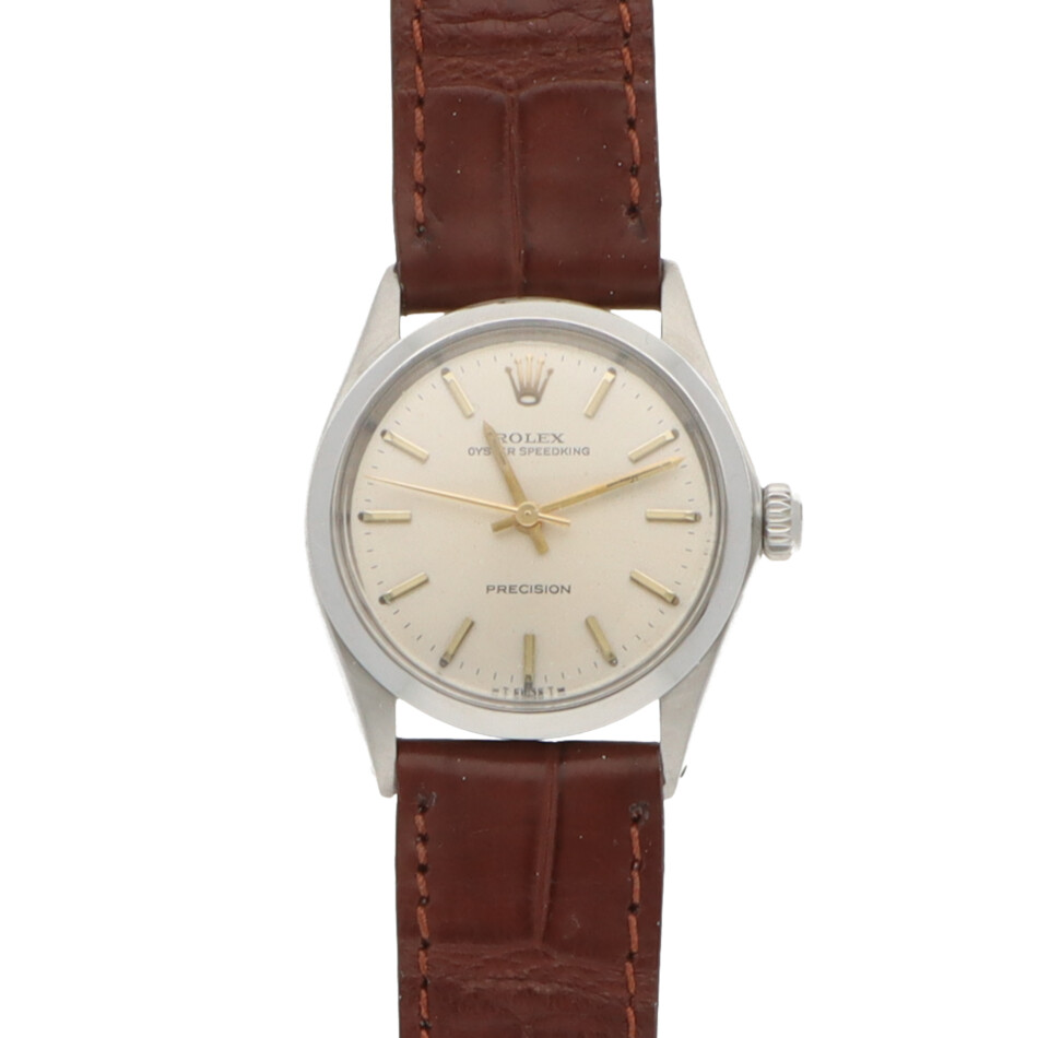Vintage 30mm 1957 Rolex Speedking Precision Steel Watch
