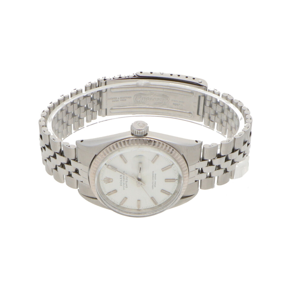 Vintage 1967 Rolex Datejust Steel and White Gold Watch