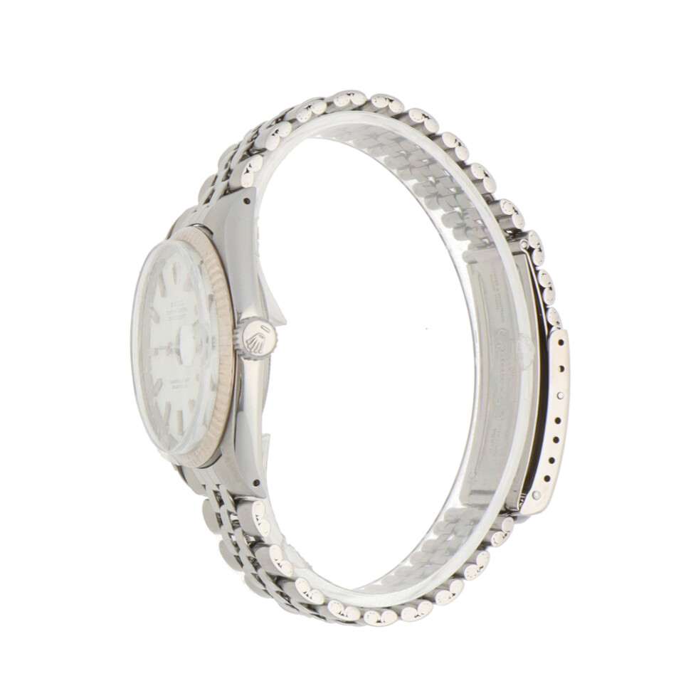 Vintage 1967 Rolex Datejust Steel and White Gold Watch