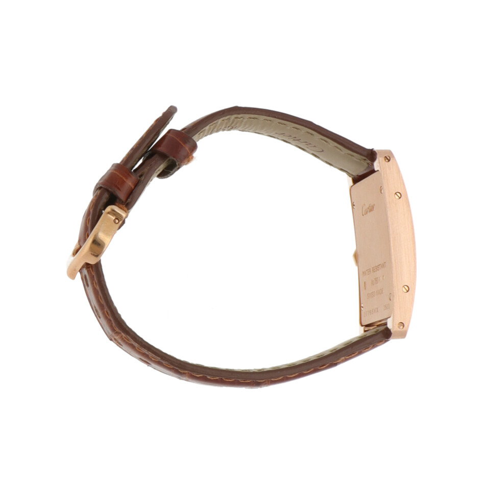 Vintage 20mm Cartier Tank Americaine Rose Gold Watch