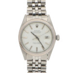 Vintage 1967 Rolex Datejust Steel and White Gold Watch