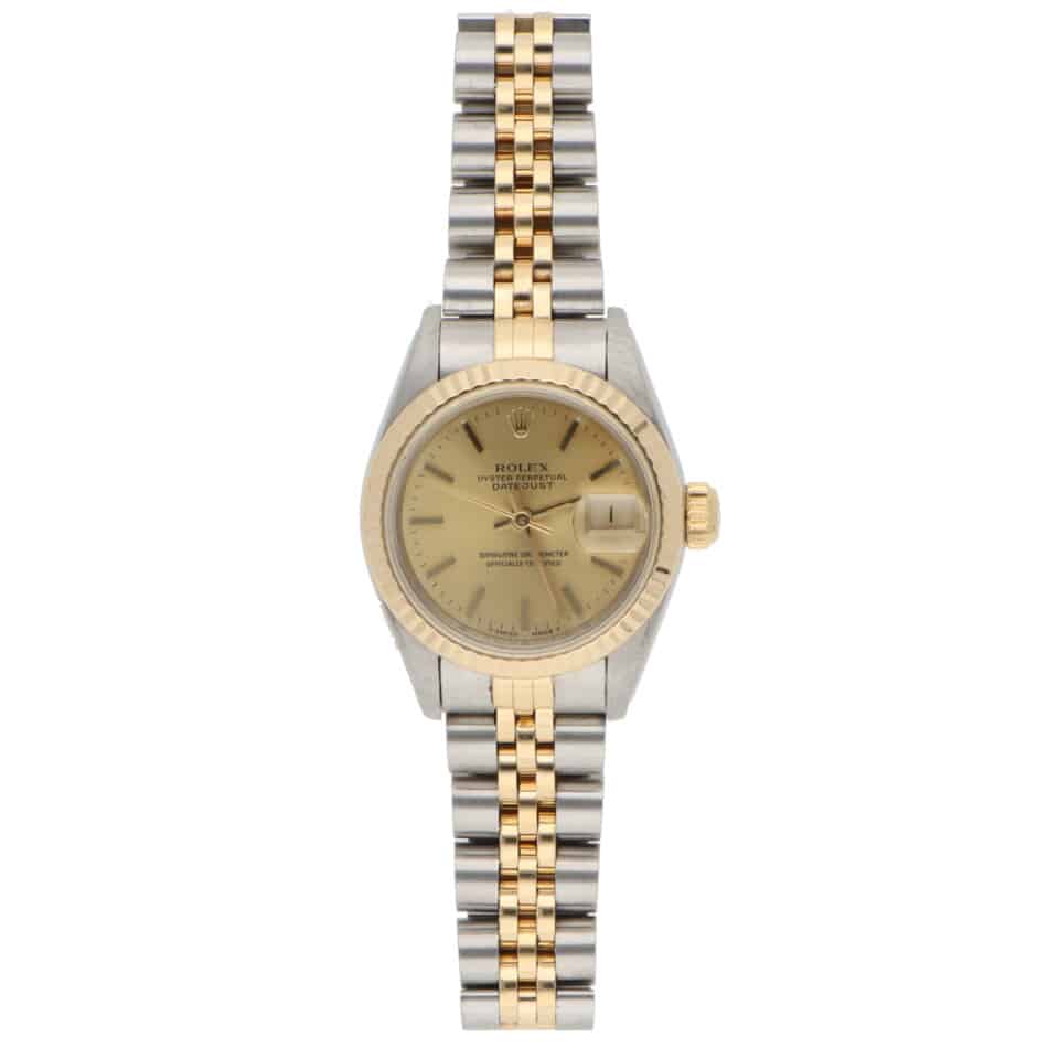 Vintage Rolex Lady Datejust Steel and Gold with Champagne dial