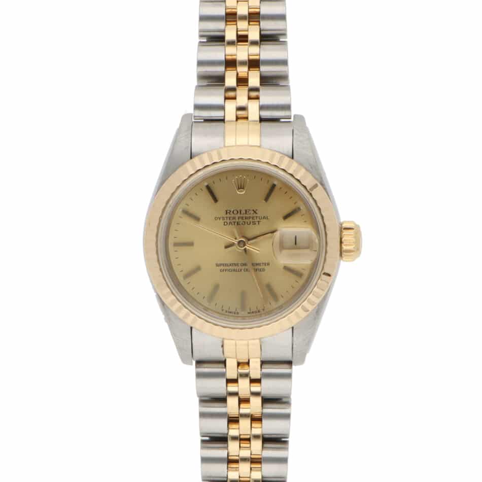 Vintage Rolex Lady Datejust Steel and Gold with Champagne dial