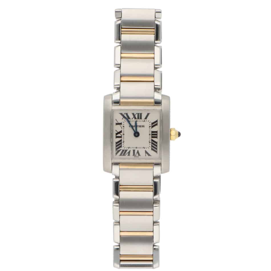 Vintage Cartier Tank Francaise Steel and Gold Watch