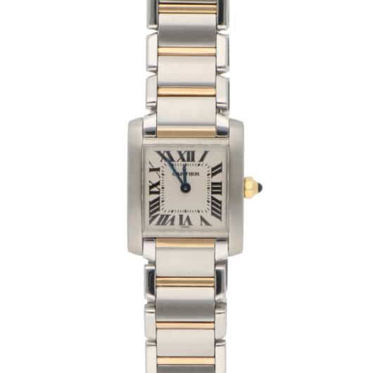 Vintage Cartier Tank Francaise Steel and Gold Watch