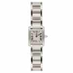 Vintage 24mm Cartier Tank Francaise Steel Watch with Ivory Dial