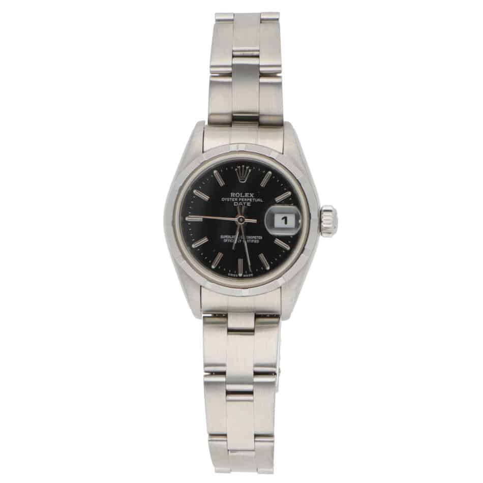 Vintage 1999 26mm Rolex Oyster Perpetual Date with Black Dial
