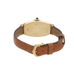 Vintage 22mm Cartier Tonneau Gold Watch with Paris Dial