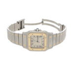 Vintage 29mm Cartier Santos Galbee Steel and Gold Watch