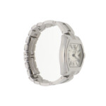 Vintage 31mm Cartier Roadster Steel Watch with Silver Dial